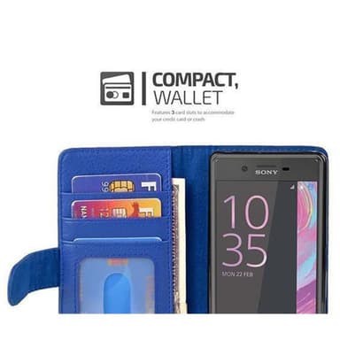 Sony Xperia X Pungetui Cover (Blå)