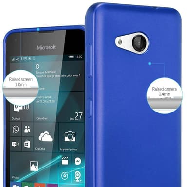 Nokia Lumia 550 Cover Etui Case (Blå)