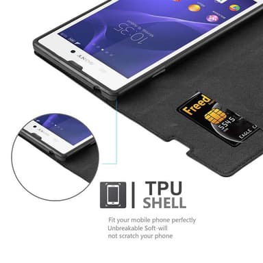 Sony Xperia T3 Cover Etui Case (Sort)