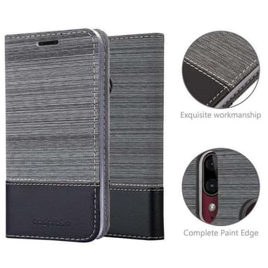Motorola MOTO E6 PLUS Pungetui Cover Case (Grå)
