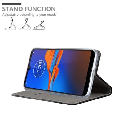 Motorola MOTO E6 PLUS Pungetui Cover Case (Grå)