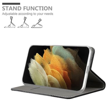 Samsung Galaxy S21 ULTRA Pungetui Cover Case (Grå)