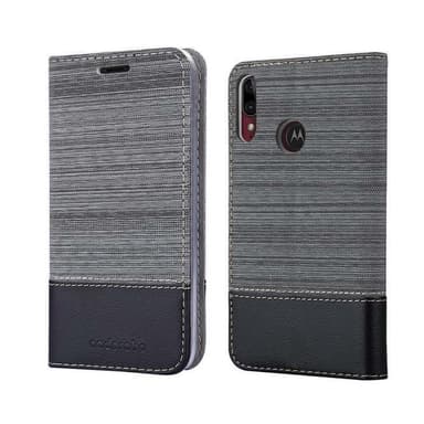 Motorola MOTO E6 PLUS Pungetui Cover Case (Grå)