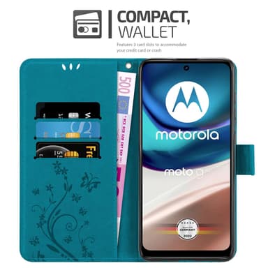 Motorola MOTO G42 Pungetui Cover Case (Blå)