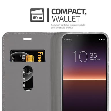 Sony Xperia 10 II Pungetui Cover Case (Grå)