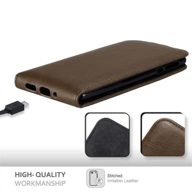 Nokia 3 2017 Pungetui Flip Cover (Brun)