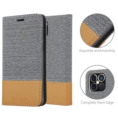 iPhone 12 PRO MAX Pungetui Cover Case (Grå)