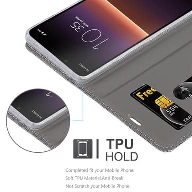 Sony Xperia 10 II Pungetui Cover Case (Grå)