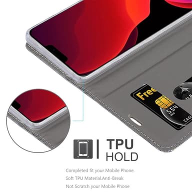 iPhone 12 PRO MAX Pungetui Cover Case (Grå)
