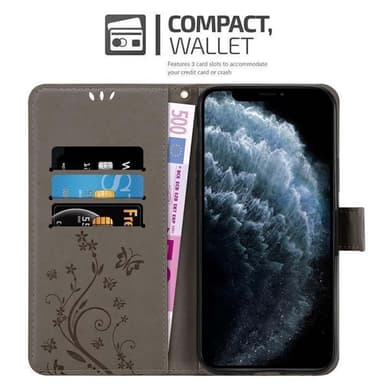 iPhone 11 PRO MAX Pungetui Cover Case (Grå)