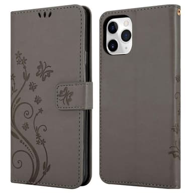 iPhone 11 PRO MAX Pungetui Cover Case (Grå)