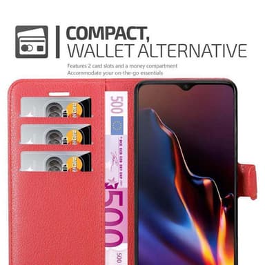 Pungetui OnePlus 6T Cover Case (Rød)