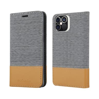 iPhone 12 PRO MAX Pungetui Cover Case (Grå)