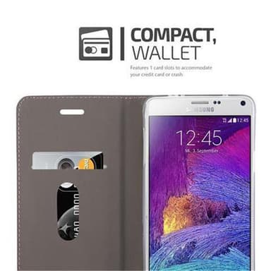 Samsung Galaxy NOTE 4 Pungetui Cover Case (Grå)
