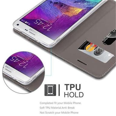 Samsung Galaxy NOTE 4 Pungetui Cover Case (Grå)