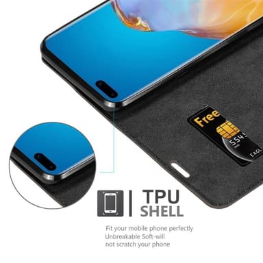 Huawei P40 PRO / P40 PRO+ Cover Etui Case (Brun)