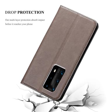Huawei P40 PRO / P40 PRO+ Cover Etui Case (Brun)