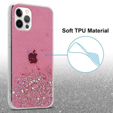 iPhone 12 / 12 PRO Cover Etui Case (Lyserød)