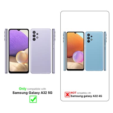 Samsung Galaxy A32 5G Cover Etui Case (Hvid)