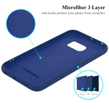 Samsung Galaxy S6 EDGE PLUS Cover Etui Case (Blå)