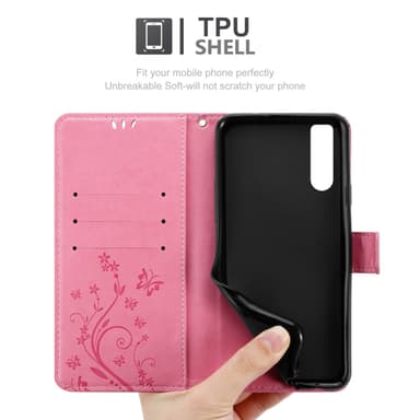 Sony Xperia 10 III Pungetui Cover Case (Lyserød)