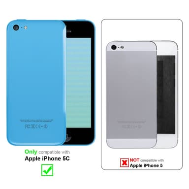 iPhone 5C Pungetui Flip Cover (Brun)