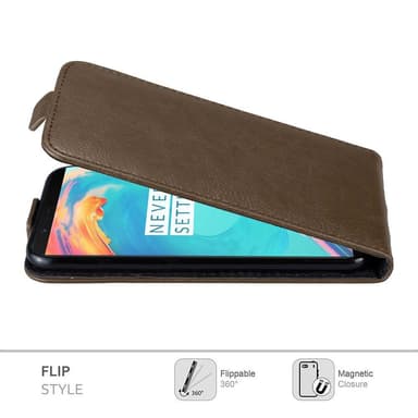 OnePlus 5T Pungetui Flip Cover (Brun)