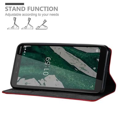 Nokia 1 PLUS Cover Etui Case (Rød)