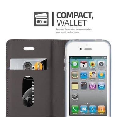 iPhone 4 / 4S Pungetui Cover Case (Grå)