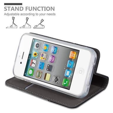 iPhone 4 / 4S Pungetui Cover Case (Grå)