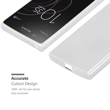 Sony Xperia XZ1 COMPACT Cover Etui Case (Sølv)