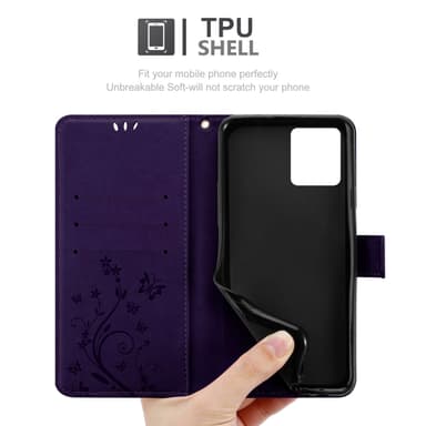Motorola MOTO G72 Pungetui Cover Case (Lilla)