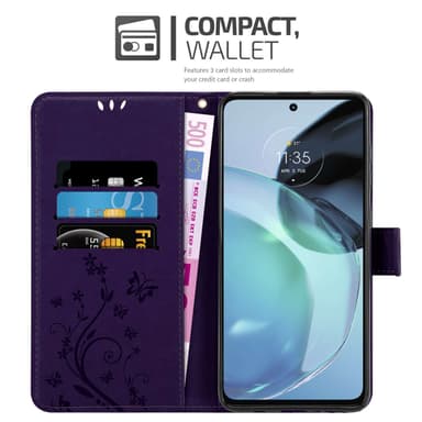 Motorola MOTO G72 Pungetui Cover Case (Lilla)