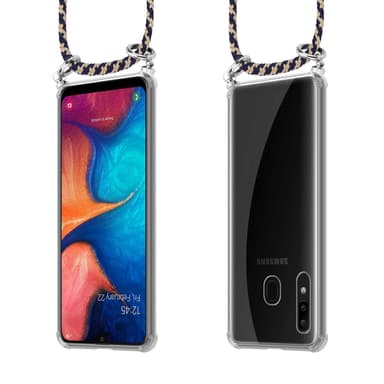 Etui Samsung Galaxy A20 / A30 / M10s Cover Kæde (Blå)