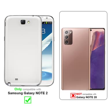 Samsung Galaxy NOTE 2 Cover Etui Case (Brun)