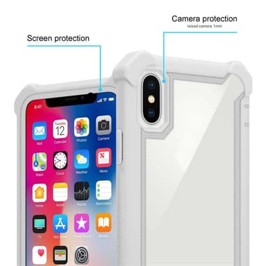 iPhone XS MAX Etui Case Cover (Grå)