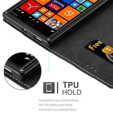 Nokia Lumia 830 Etui Case Cover (Blå)
