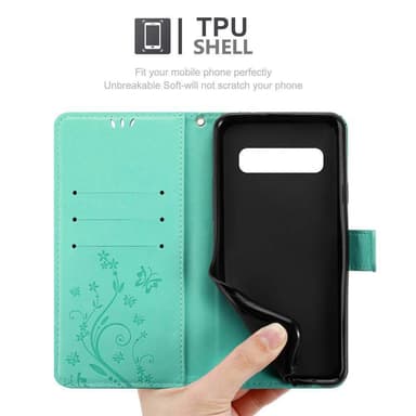 Samsung Galaxy S10 4G Pungetui Cover Case (Turkis)
