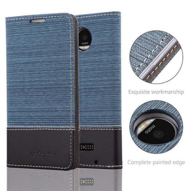 Motorola MOTO Z Pungetui Cover Case (Blå)