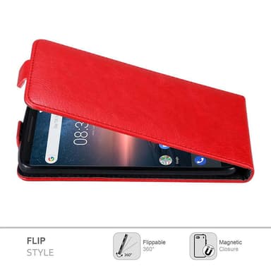 Nokia 8 Sirocco Pungetui Flip Cover (Rød)