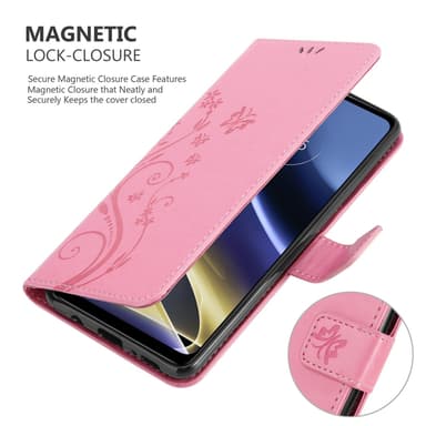 Motorola MOTO G51 5G Pungetui Cover Case (Lyserød)