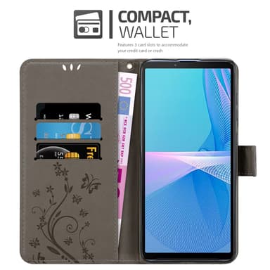 Sony Xperia 10 III Pungetui Cover Case (Grå)