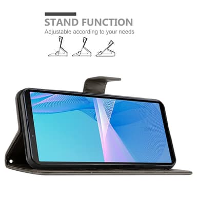 Sony Xperia 10 III Pungetui Cover Case (Grå)