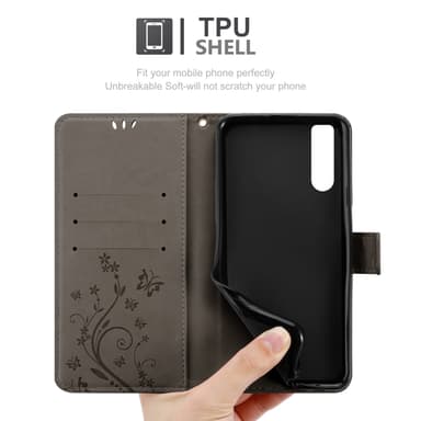 Sony Xperia 10 III Pungetui Cover Case (Grå)