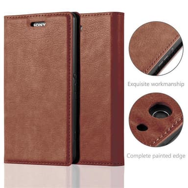 Sony Xperia Z3 COMPACT Cover Etui Case (Brun)