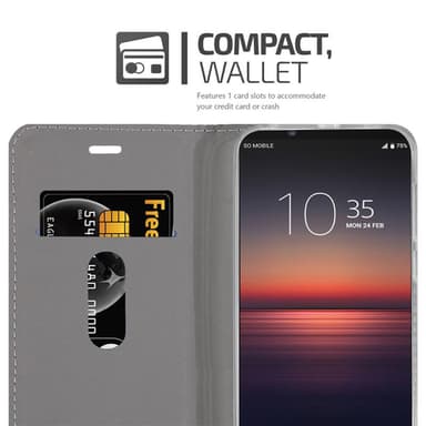 Sony Xperia 1 II Pungetui Cover Case (Grå)