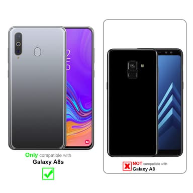 Samsung Galaxy A8s Pungetui Cover Case (Sølv)