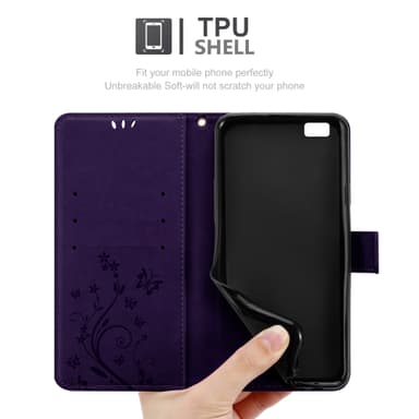 Huawei P8 LITE 2015 Pungetui Cover Case (Lilla)