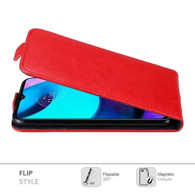 Motorola MOTO E20 / E30 / E40 Pungetui Flip Cover (Rød)