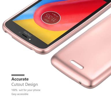 Motorola MOTO C PLUS Cover Etui Case (Lyserød)